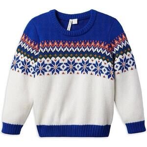 Janie and Jack Fair Isle Sweater sz 6